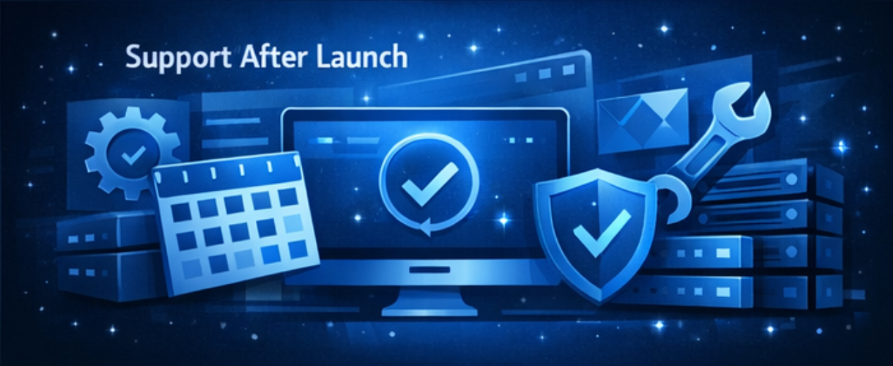 Website maintenance visuals
